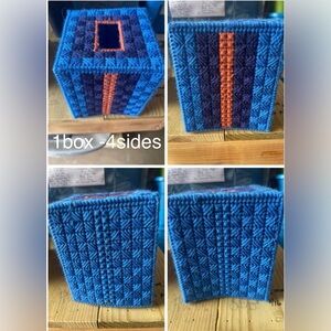 Handmade Needlepoint Plastic Canvas Tissue BoxesCover -17 Designs all for 75.00
